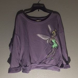 Disney Artist Collection Tinker Bell Crop Sweater